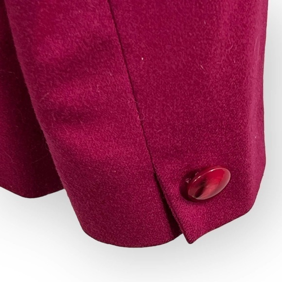 Pendleton Blazer Vintage Wool Magenta Jacket Size 12P - Picture 8 of 11